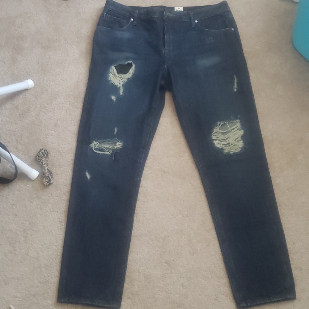 ASOS Distressed Ripped Skinny Jeans 36w 32l